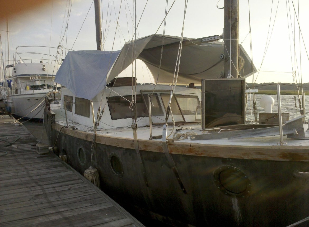 Back in Charleston where my love of working and living on sailboats began.