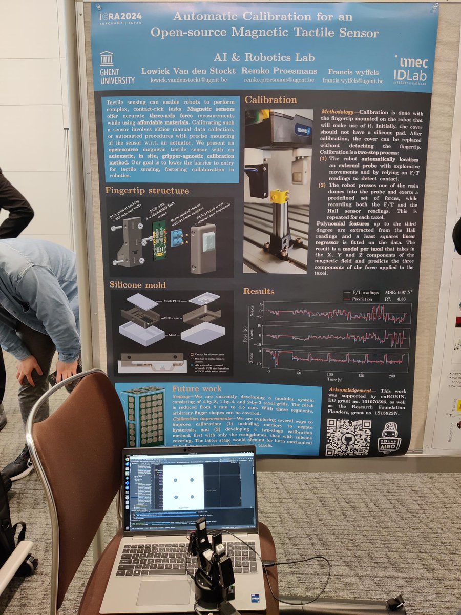 For who missed our cloth competition there is still the opportunity to meet the <a href="/IDLabResearch/">IDLab</a> AI&amp;Robotics team <a href="/ieee_ras_icra/">IEEE ICRA</a> where <a href="/_robot_feels/">Remko Proesmans</a> presents our work on tactile sensors <a href="/Melexis_Sensors/">Melexis</a> magnetic sensors