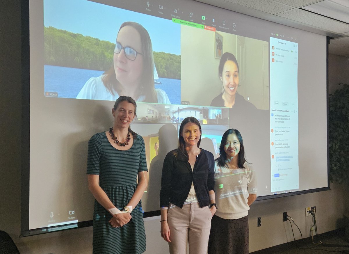 LiReactiveWater's tweet photo. Congrats to @DevonKerins for incredible defense today!

Such a privilege to see her grow into a creative, thoughtful scientist; more importantly, into an open-minded, inclusive, resilient human.

Thx to an amazing, all-woman committee: @PSUstormwater @WeiPeng_Pton @HydroBeth https://t.co/aGSUZVjCKc