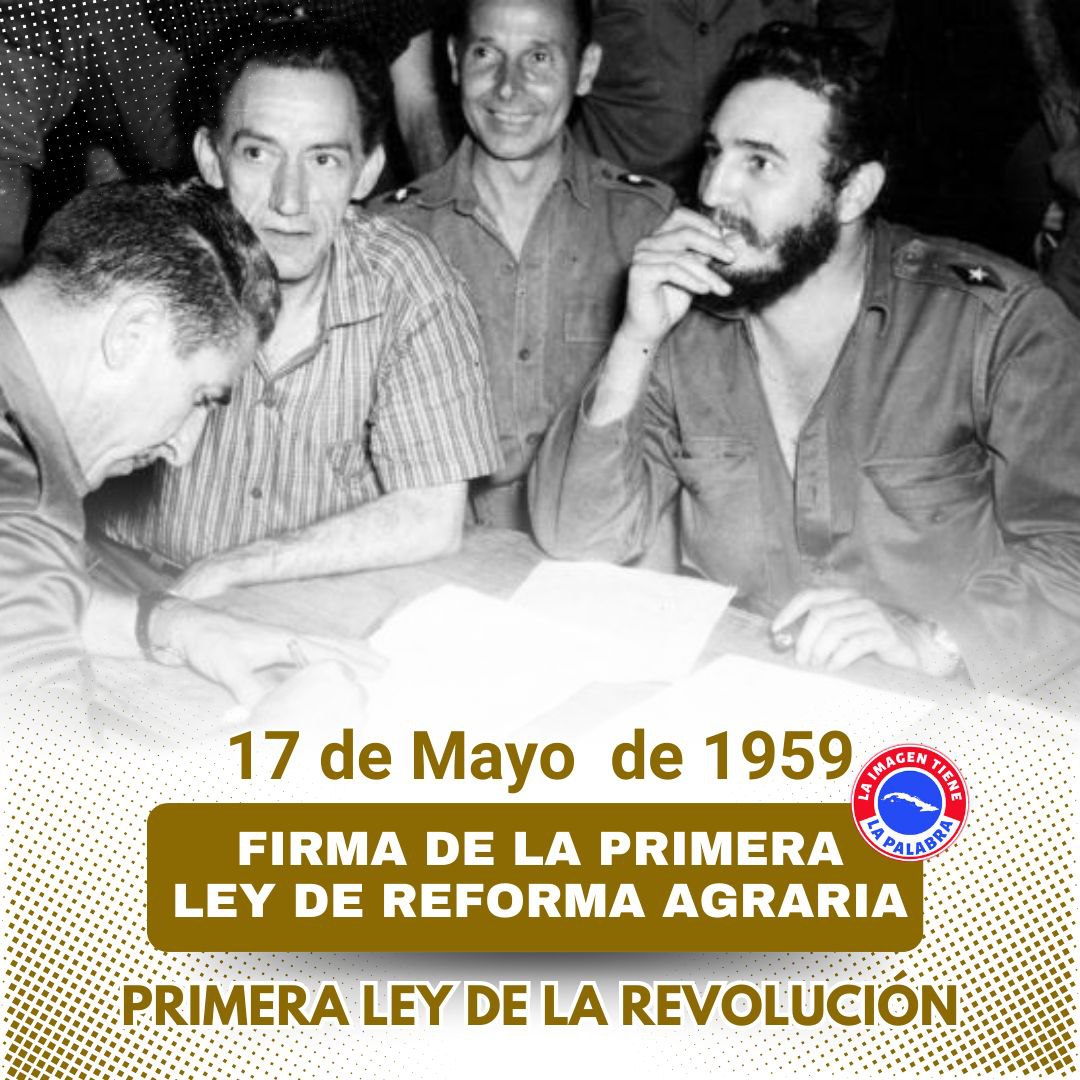 La Revolución le entregó la tierra a sus verdaderos dueños, los campesinos. #CubaViveEnSuHistoria