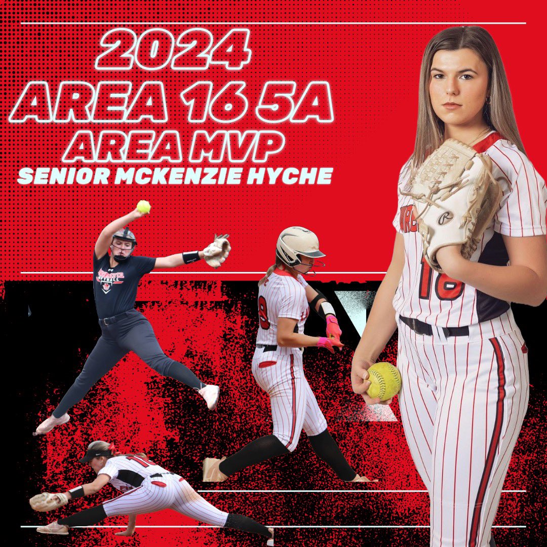 Congrats to McKenzie Hyche for being named the 2024 Area 16 5A MVP