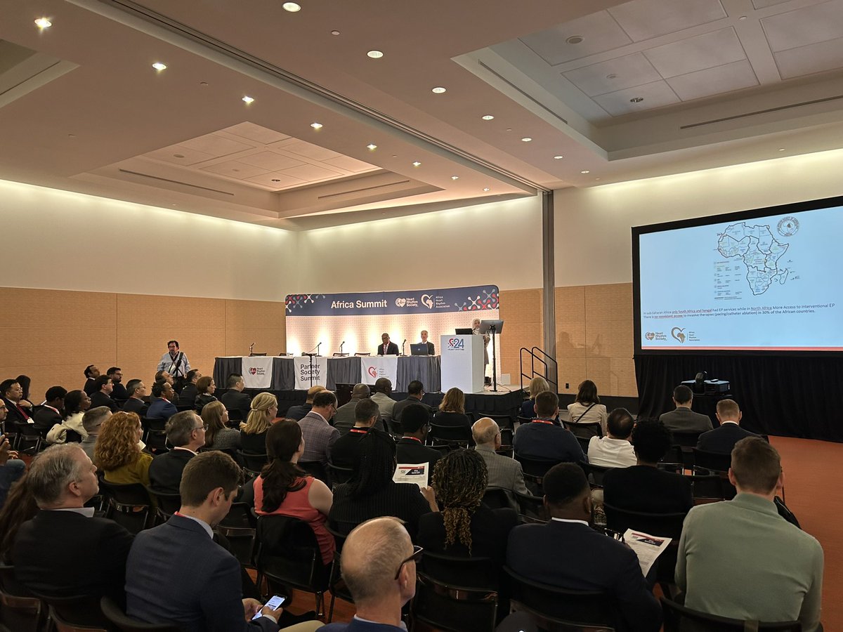 Great start to #HRS2024 with #AfricaSummit discussing global clinical & health policy issues.

Don’t forget to submit your research @HRS_O2Journal #HRO2GlobalVoices featuring papers from diverse global regions! @jepoolemd @DrSrivatsa @DrSalahwany_EP