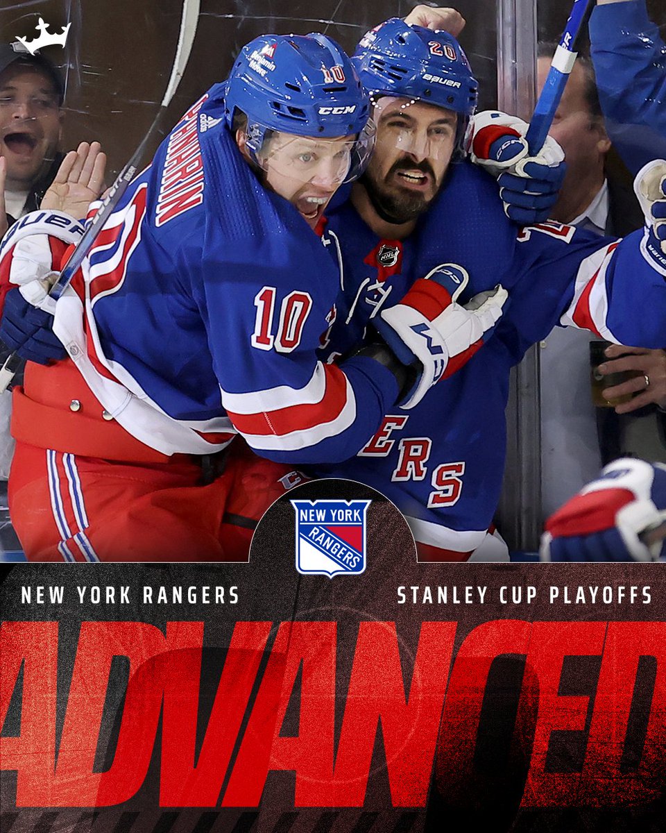 THE RANGERS COMPLETE THE COMEBACK 🤯 New York is advancing to the Eastern Conference Finals.