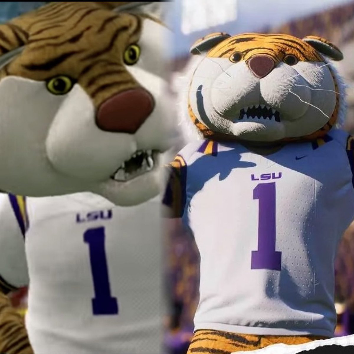 Mike The Tiger in NCAA Football 14 vs. EA CFB 25. 🔥