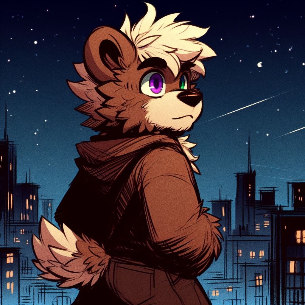 Luckysitos's tweet photo. Salir de noche puede llegar a ser tan relajante y liberador como ver un atardecer, ya que podemos apreciar las maravillas del cielo, el espacio y las millones de estrellas que nos acompañan ☺️

#furry #furro #furrybear #osofurro https://t.co/0JSmJSKNff