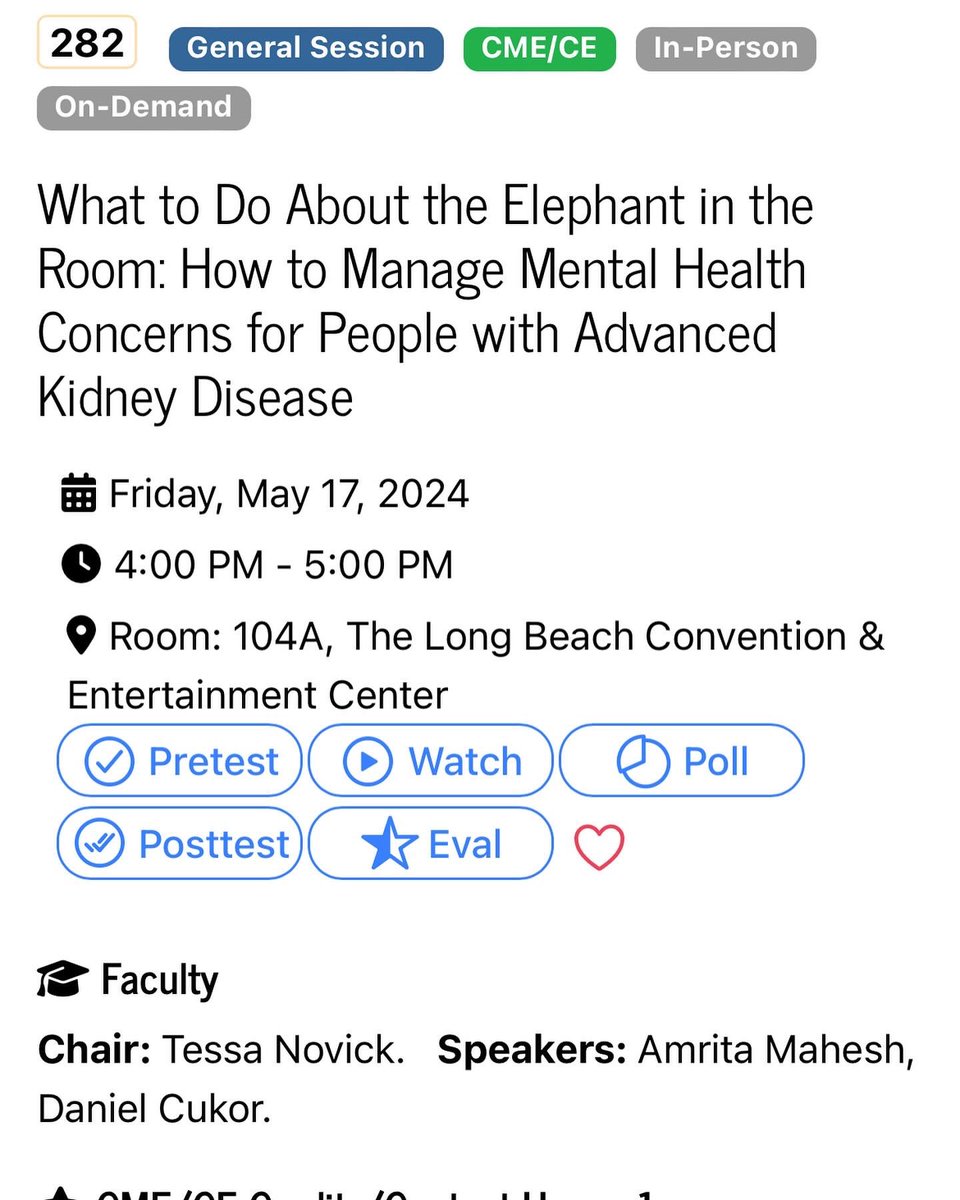 Happening tomorrow: more must hear content from Amrita Mahesh and Daniel Cukor #nkfclinicals 🫘🫶