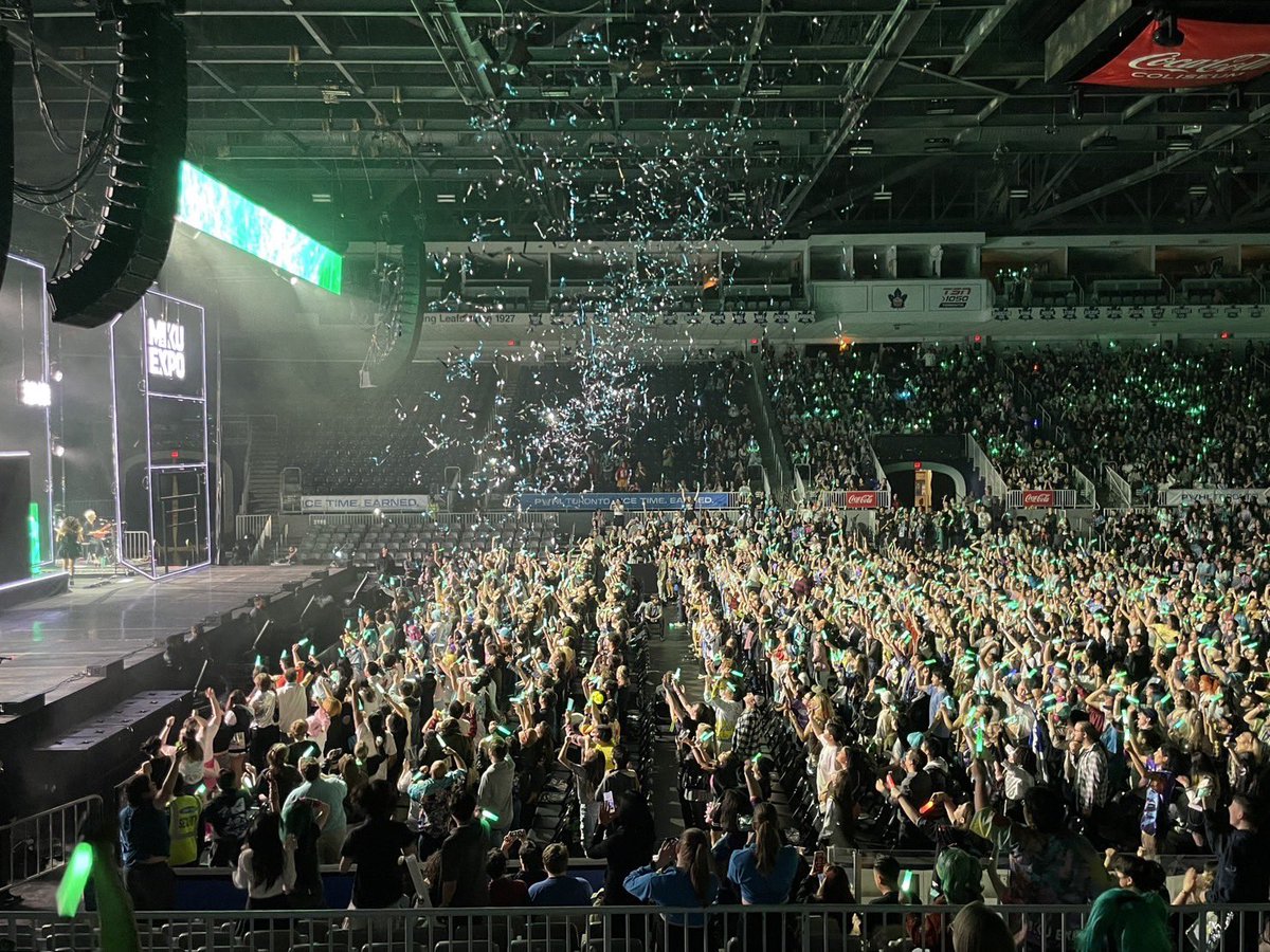 🌐#MIKUEXPO2024 North America🌐 The show in Coca-Cola Coliseum in Toronto, ON has ended! Thank you so much for coming to see the show!💙