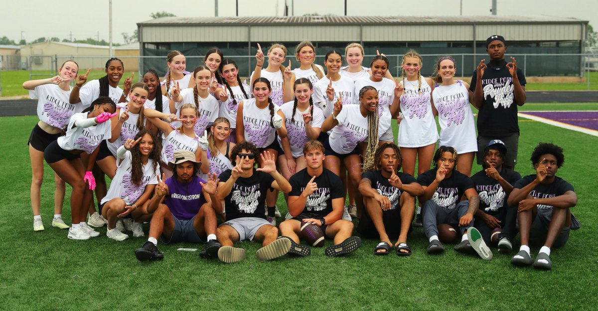 A few photos from Ridge Point Powder Puff Game before weather cancelled game.