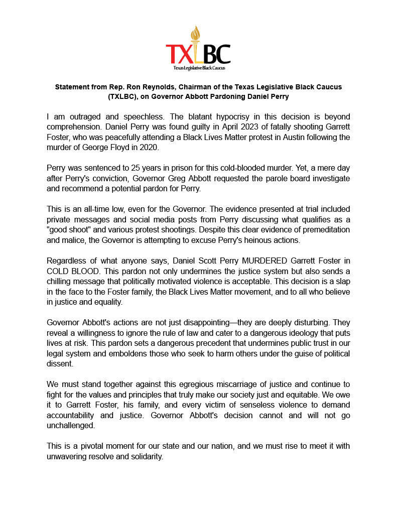 Texas Black Caucus tweet media