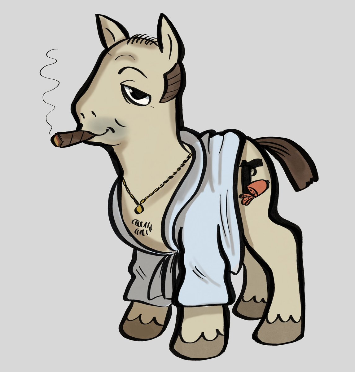 Tony soprano as a pony