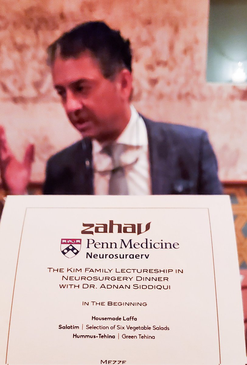 Wow. Today's lecture by Adnan Siddiqui was inspiring. It almost made me want to do a fellowship in endo vascular Neurosurgery to learn about the venous system. @PennNSG @DanielYoshor