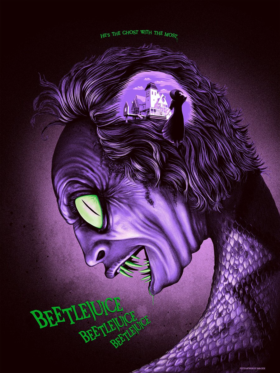 I can’t wait for all the new posters for #BeetlejuiceBeetlejuice to start rolling out. I bet we will get an amazing payoff poster, as well as fun character posters. I also can’t wait to see what @IMAX and @Dolby give us for their posters. 💚🪲💜👻 @wbpictures never disappoints.
