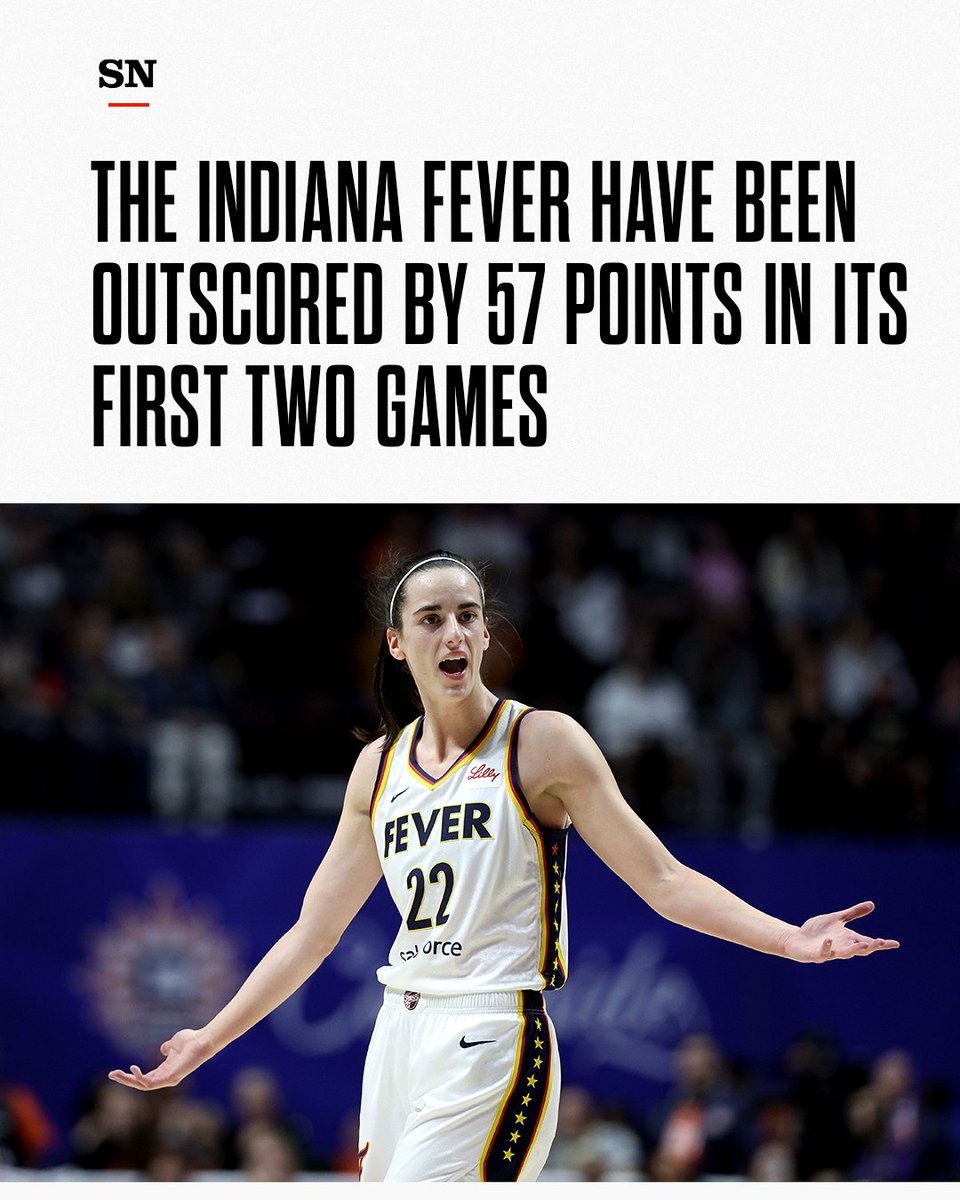 The 57 point deficit is the largest through a team's first two games in WNBA history 😬 (Via ESPN Stats & Info)