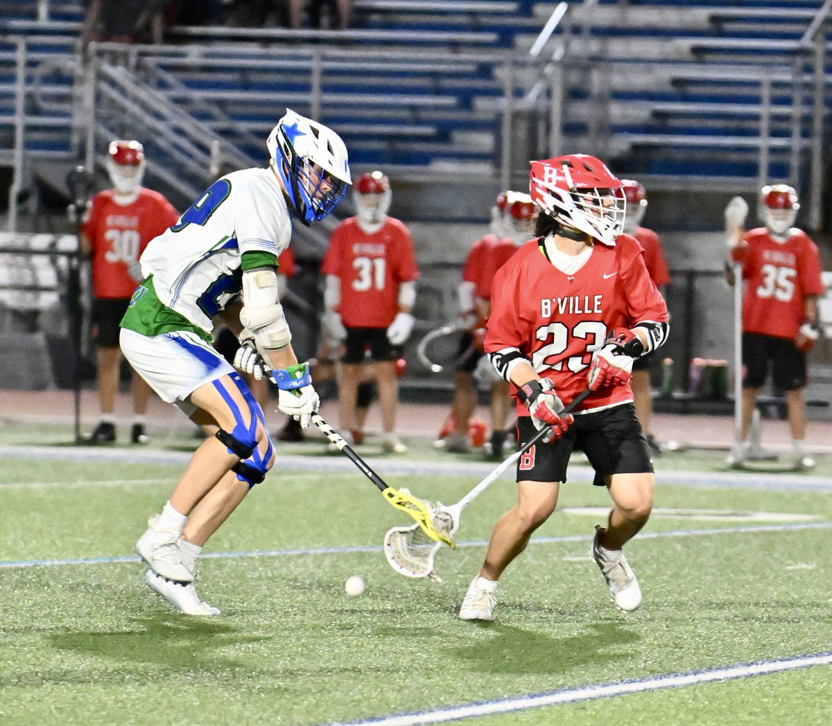 The @CNSAthletics @cns_lacrosse offense got the lead and the defense protected it for a 12-10 win over the @Bville_Bees @Bville_Boys_Lax in @NYSPHSAA #boys #section3lacrosse #sports #photography