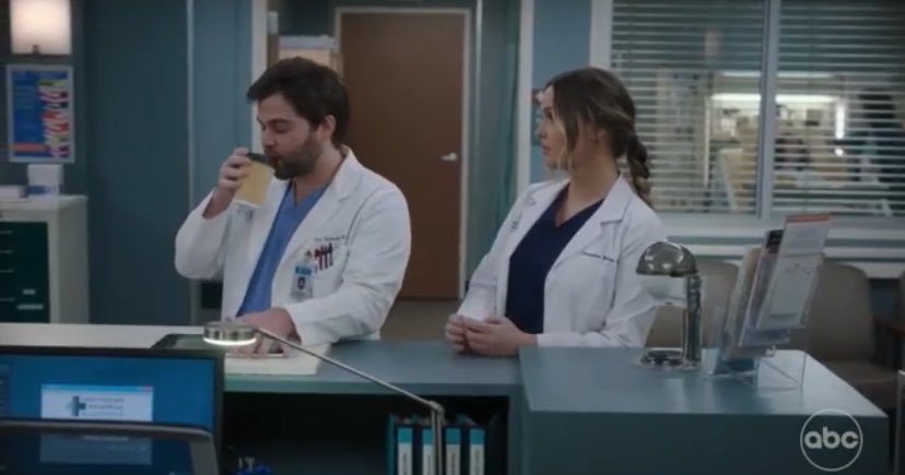 Sometimes the real apology is a cup of coffee ☕️🩷😂 #GreysAnatomy @camilluddington @JakeBorelli