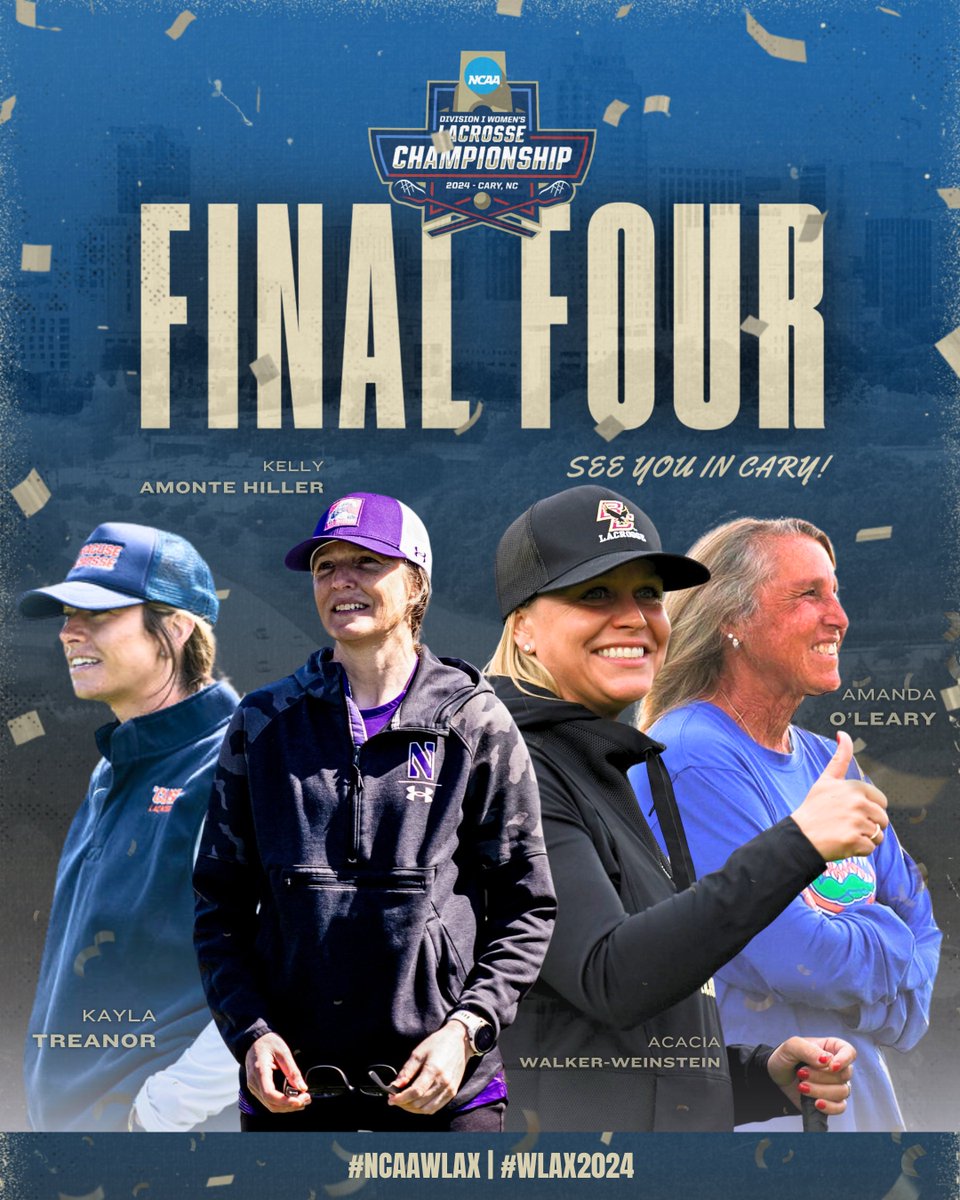 IWLCA (@iwlca) on Twitter photo 🔥🚨🔥 The Final Four is locked in and they're headed to Cary‼️ Who's ready for the showdown? #LetsGoooooo #Final4Loading ⏳
#CARYBound 🛣️🏁💥 ✈️🥍
#NCAAWLAX | #WLAX2024 -----> <a href="/BCwlax/">BC Women's Lacrosse</a> <a href="/CuseWLAX/">Syracuse Women's Lacrosse</a> <a href="/GatorsLAX/">Gators Lacrosse</a> <a href="/NULax/">Northwestern Lax</a> <a href="/NCAALAX/">NCAA Lacrosse</a> <a href="/NCAA/">NCAA</a> 🔥🚨🔥 The Final Four is locked in and they're headed to Cary‼️ Who's ready for the showdown? #LetsGoooooo #Final4Loading ⏳
#CARYBound 🛣️🏁💥 ✈️🥍
#NCAAWLAX | #WLAX2024 -----> <a href="/BCwlax/">BC Women's Lacrosse</a> <a href="/CuseWLAX/">Syracuse Women's Lacrosse</a> <a href="/GatorsLAX/">Gators Lacrosse</a> <a href="/NULax/">Northwestern Lax</a> <a href="/NCAALAX/">NCAA Lacrosse</a> <a href="/NCAA/">NCAA</a>