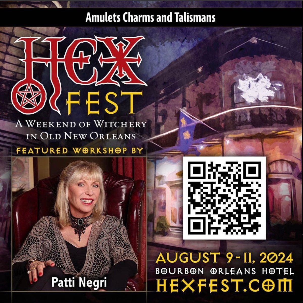Come see me at Hexfest in the witchy town of New Orleans! I will be leading workshops in Witches Familiars, Divination, and Amulets, Charms, and Talismans. Come buy tickets before they sell out! buff.ly/4dIPVlk