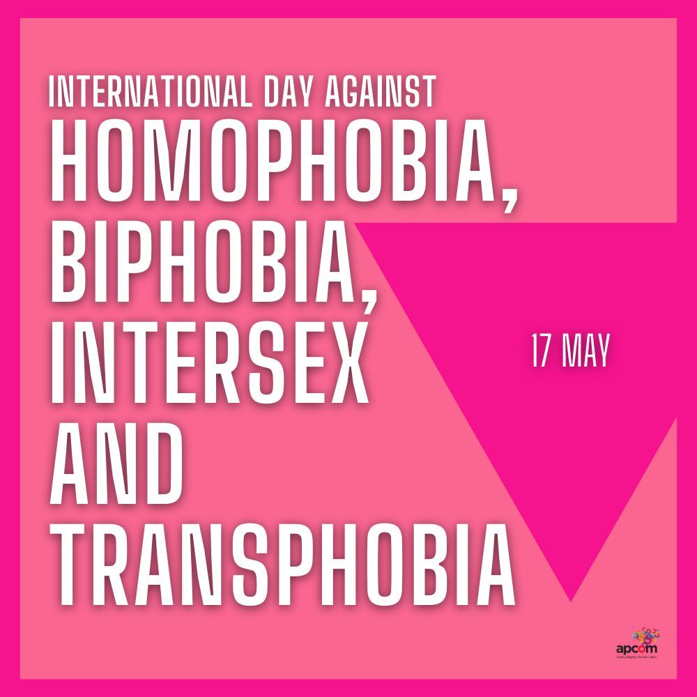 #IDAHOBIT 2024 : “NO ONE LEFT BEHIND: EQUALITY, FREEDOM AND JUSTICE FOR ALL” We need to observe International Day Against Homophobia, Biphobia, Intersex and Transphobia every year, to raise awareness about discrimination, violence, and challenges faced by the LGBTQIA+ community.