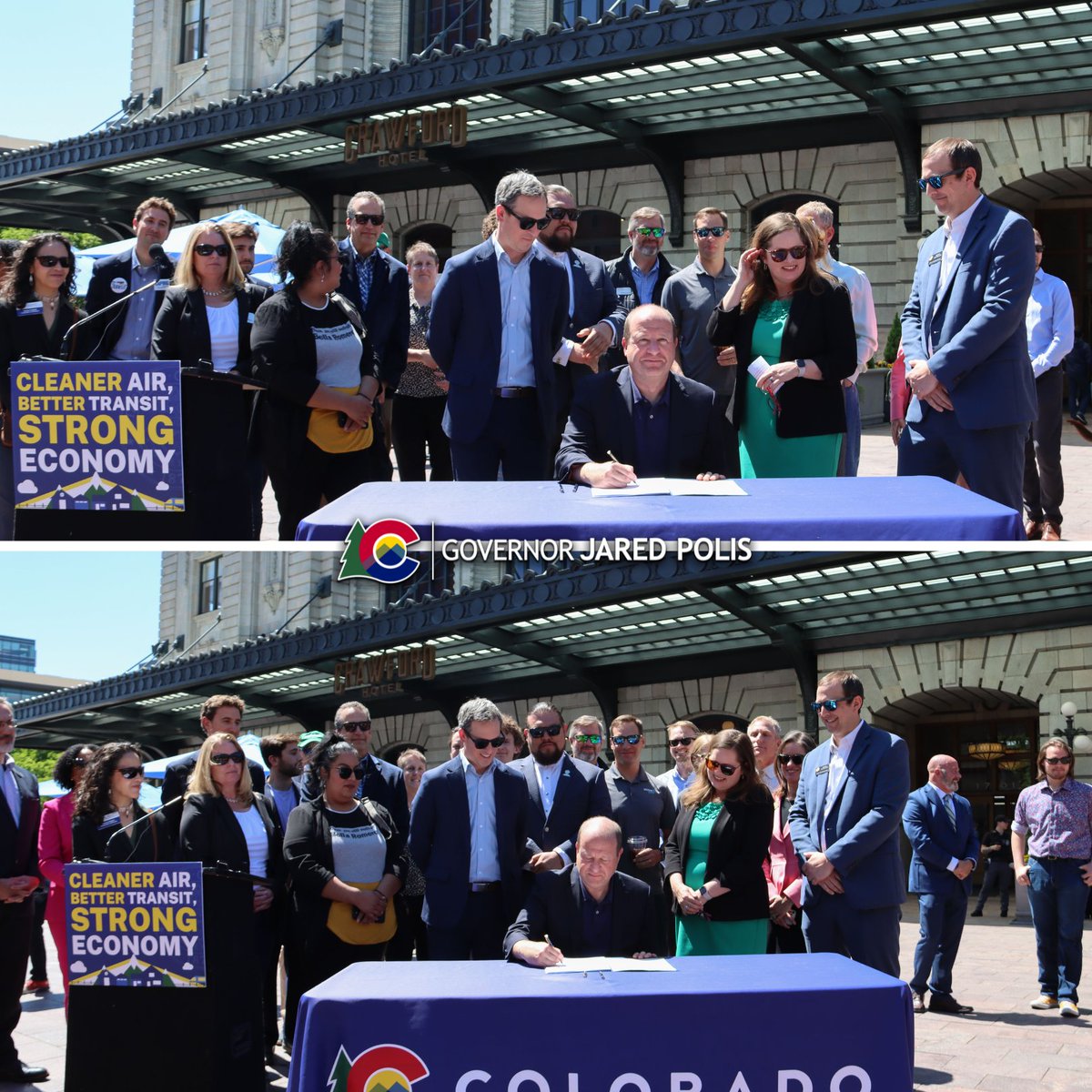 I am excited to sign historic bills into law as part of our ongoing work to expand access to affordable, reliable transit that saves people time and money and improves our air.