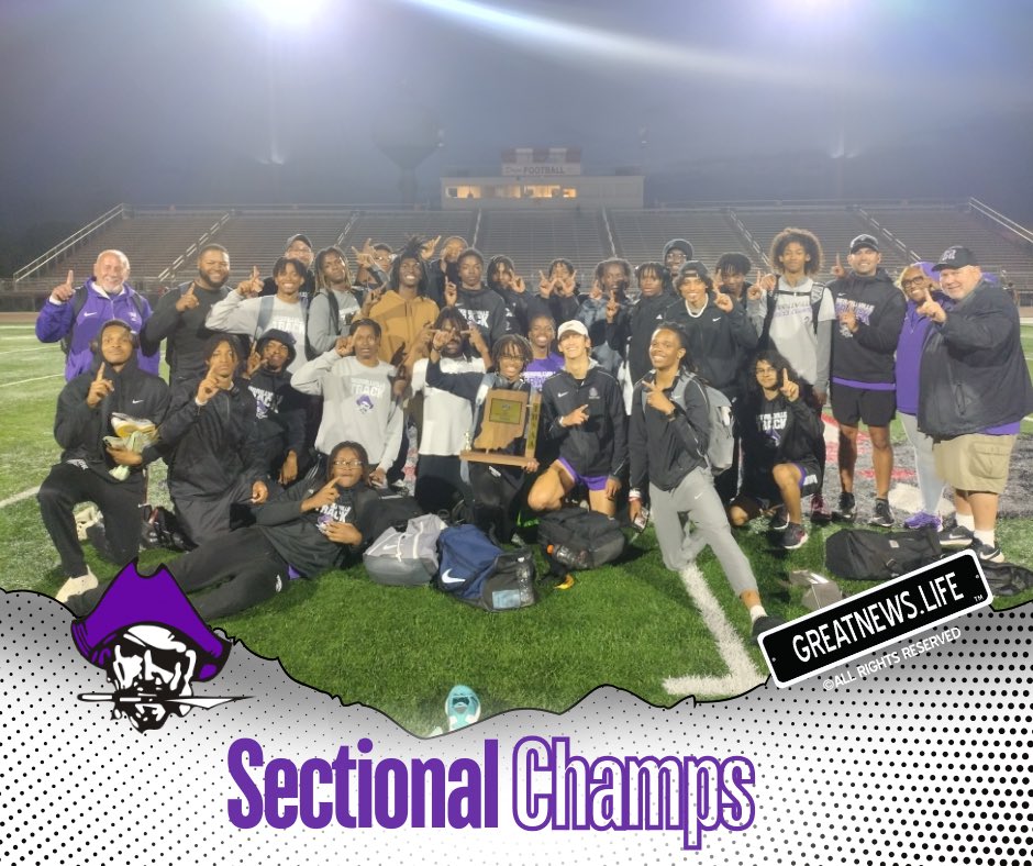 The Pirate boy’s track team became sectional champions tonight! Congratulations boys! @MVillePirates | @piratenation219