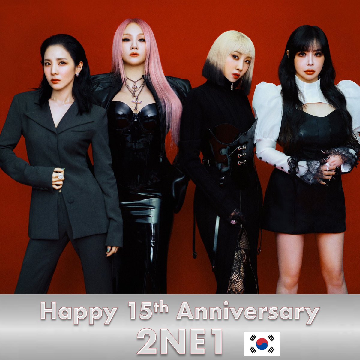 Happy 15th Anniversary to #2NE1! 👏🎂1⃣5⃣🎉🥳👑❤️‍🔥
#Bom, #CL, #Dara, and #Minzy have reunited to celebrate their 15th anniversary! They are one of the leading groups of the Korean wave, paving the way for others, and are famous for expanding girl group styles in the Korean music