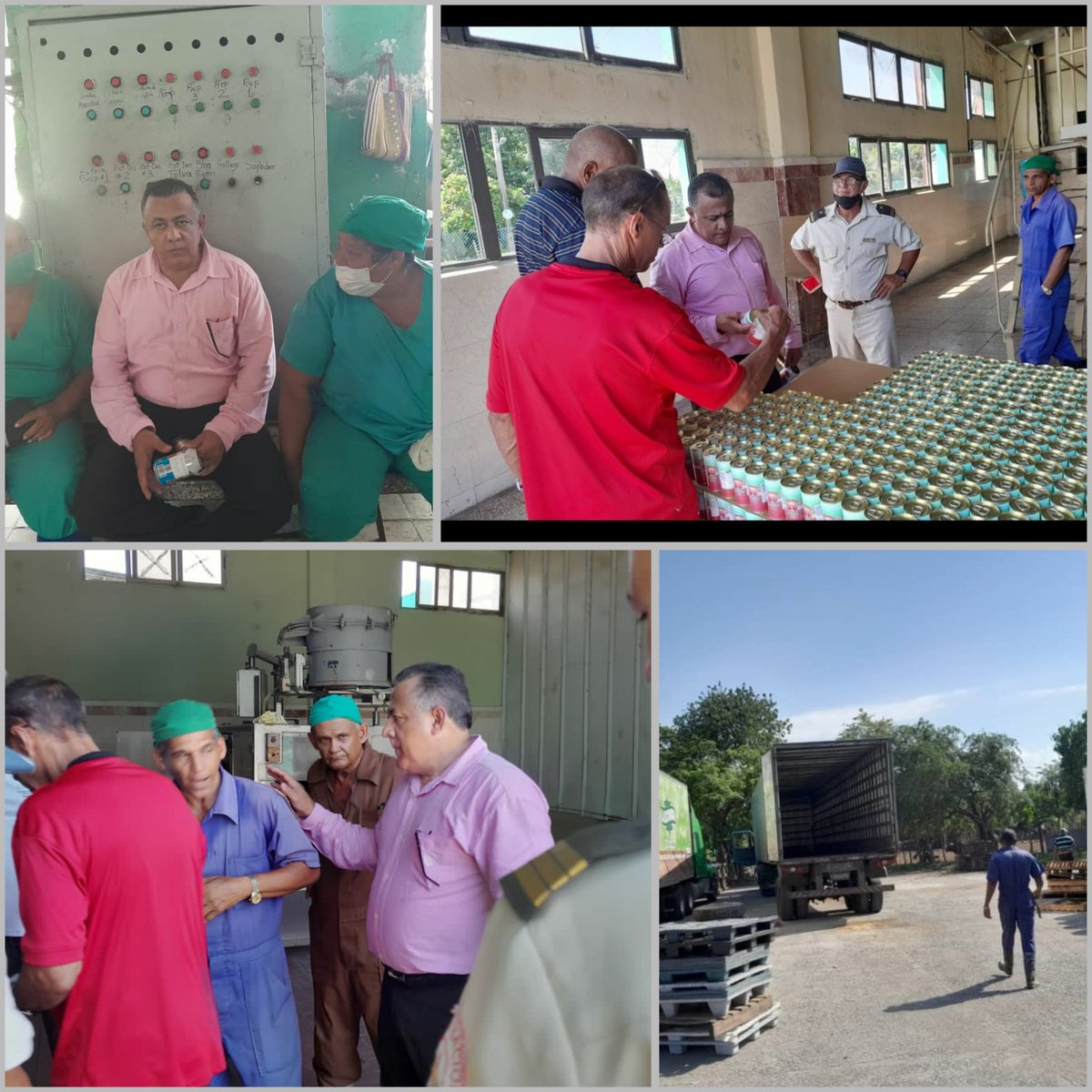 Visita @OrlandoBorrero7 , Viceministro del @minalcuba visita la Fábrica de Conservas Yara, constatando la adquisición de la Sociedad Mercantil La Estancia, de la pulpa de mango para la compota de los infantes. #UnidosXCuba #AltaFiscalizaciónMinal #AgroalimPorCuba 🇨🇺