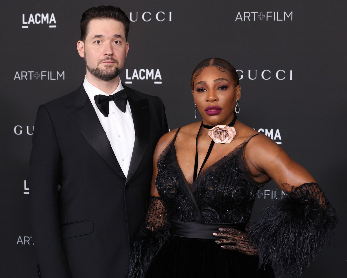 Serena Williams and Alexis Ohanian (co founder of Reddit)