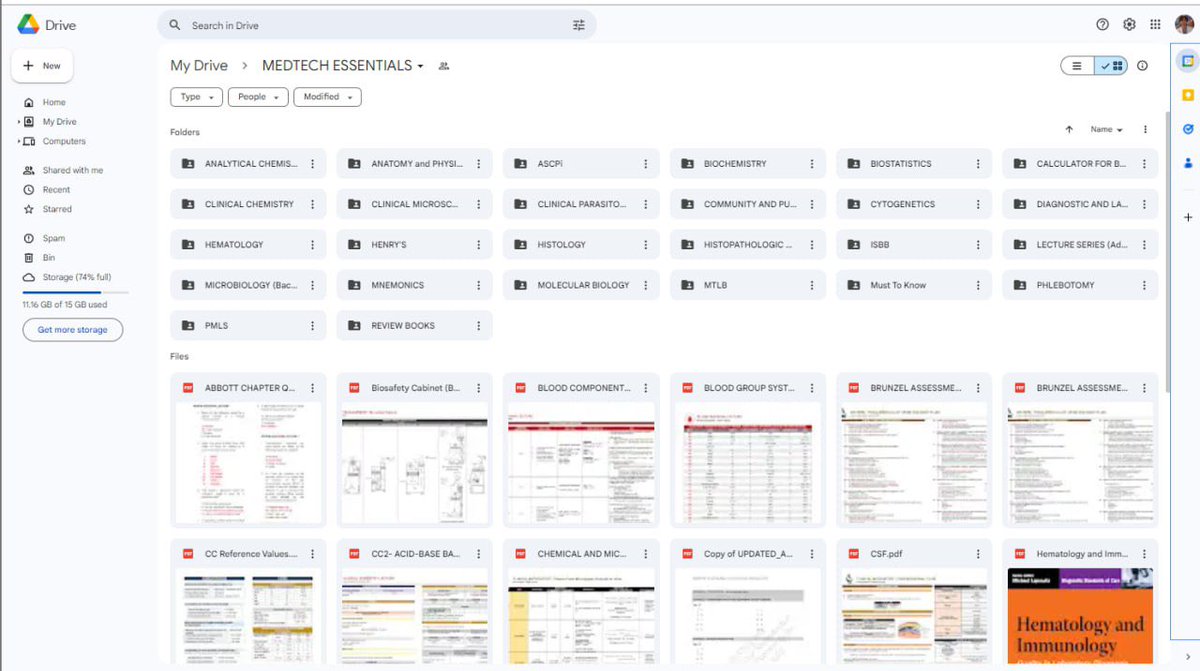 MEDTECH ESSENTIALS 
🔬🧫💉

All files are free. Notes/Transes are made by yours truly. Please don’t sell/reupload. 

🖇️: drive.google.com/drive/folders/…