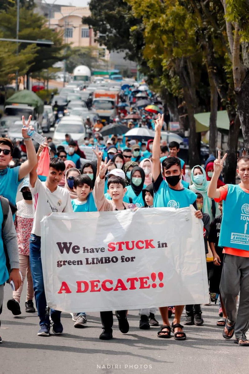 A decade without uncertainty, life is enough, human rights organizations, please help with refugees that stucked in Indonesia for more than ten years, we are human too.
#End12YearsInLimbo_Indonesia