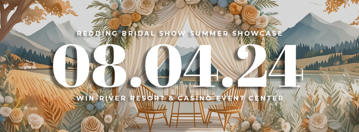 SAVE THE DATE 🥂💍
Sunday, August 4th, 2024
Presented by: <a href="/norcal_weddings/">NorCal Weddings</a> 
Win-River Resort &amp; Casino Event Center
Learn more: reddingbridalshow.com
#Redding #ReddingCA #NorCalWeddings
