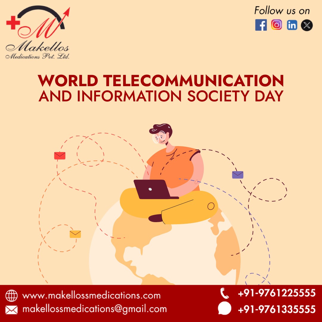 Makellosm's tweet image. 🌐 Celebrating World Telecommunications and Information Society Day! 📡
💊🌍#WorldTelecommunicationsDay #HealthcareInnovation #TechInPharma #MackellosMedication