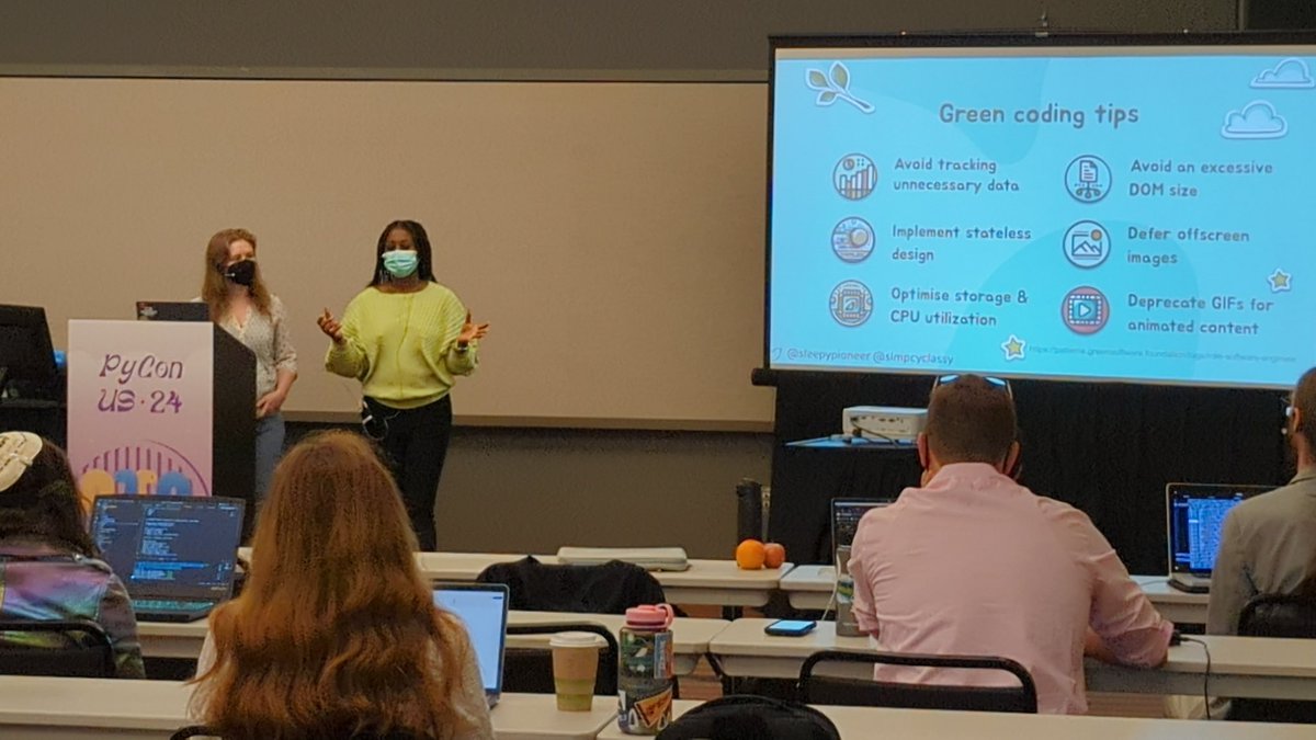 SadeeqAkintola's tweet image. Days 1 &amp;amp; 2 of #PyConUS24 have been nothing short of fantastic! So many workshop options with high quality content to pick from.

I also got to connect with many black Pythonistas. Looking forward to the conference sessions &amp;amp; key announcements during the Keynotes. #PyConUS #Python