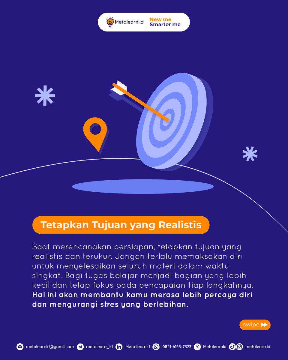 Metalearnid's tweet photo. Halo, Sobat Meta!
Siap-siap, Sob! Mau hadapi tes UTBK-SNBT dengan tenang dan percaya diri? Gak usah khawatir, kita punya tips kece buat kamu biar tetap santai dan sukses ngelewatin ujian! ππ
#Metalearn #UTBK #TipsTenang #SuksesUjian #SNBT #UTBKSNBT #UTBK2024 #Maba #TipsUjian https://t.co/HmAsBsHt9i