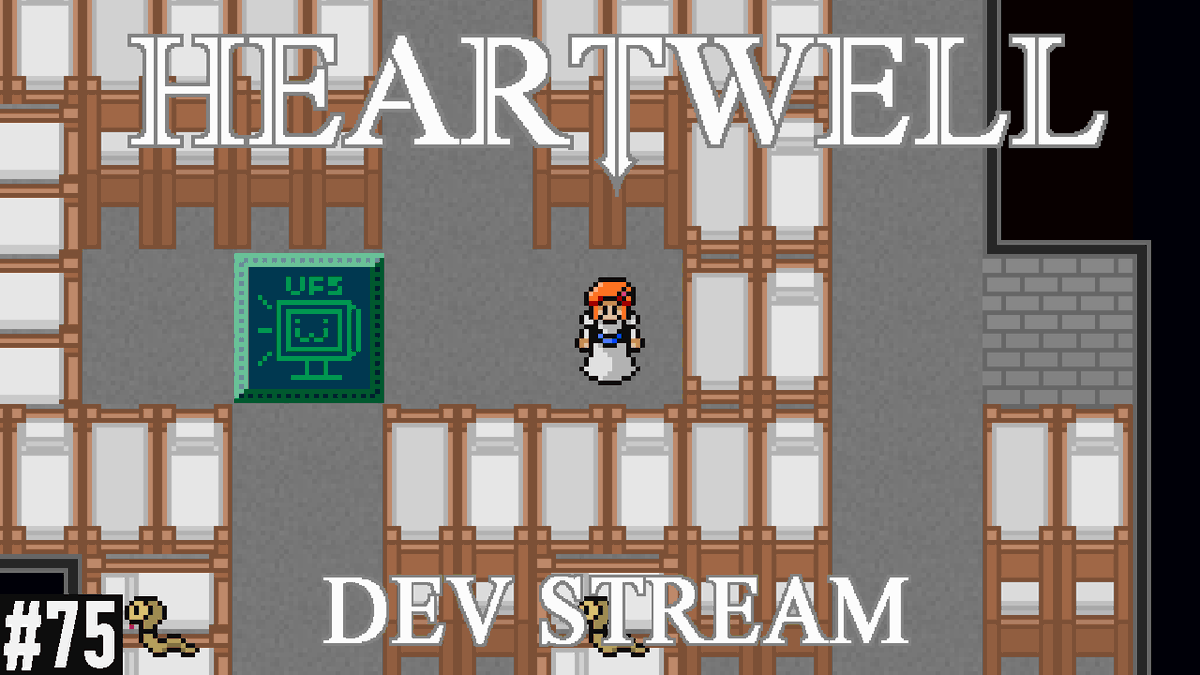 📷 In case you missed it, check out the 75th Heartwell Dev Stream: youtu.be/abd6i4V7t24 

During this stream, I finished making changes to the Main Menu as part of the screen resizing rework! Thank you all so much for the support!  

#solodev #IndieGames #MadeWithFusion