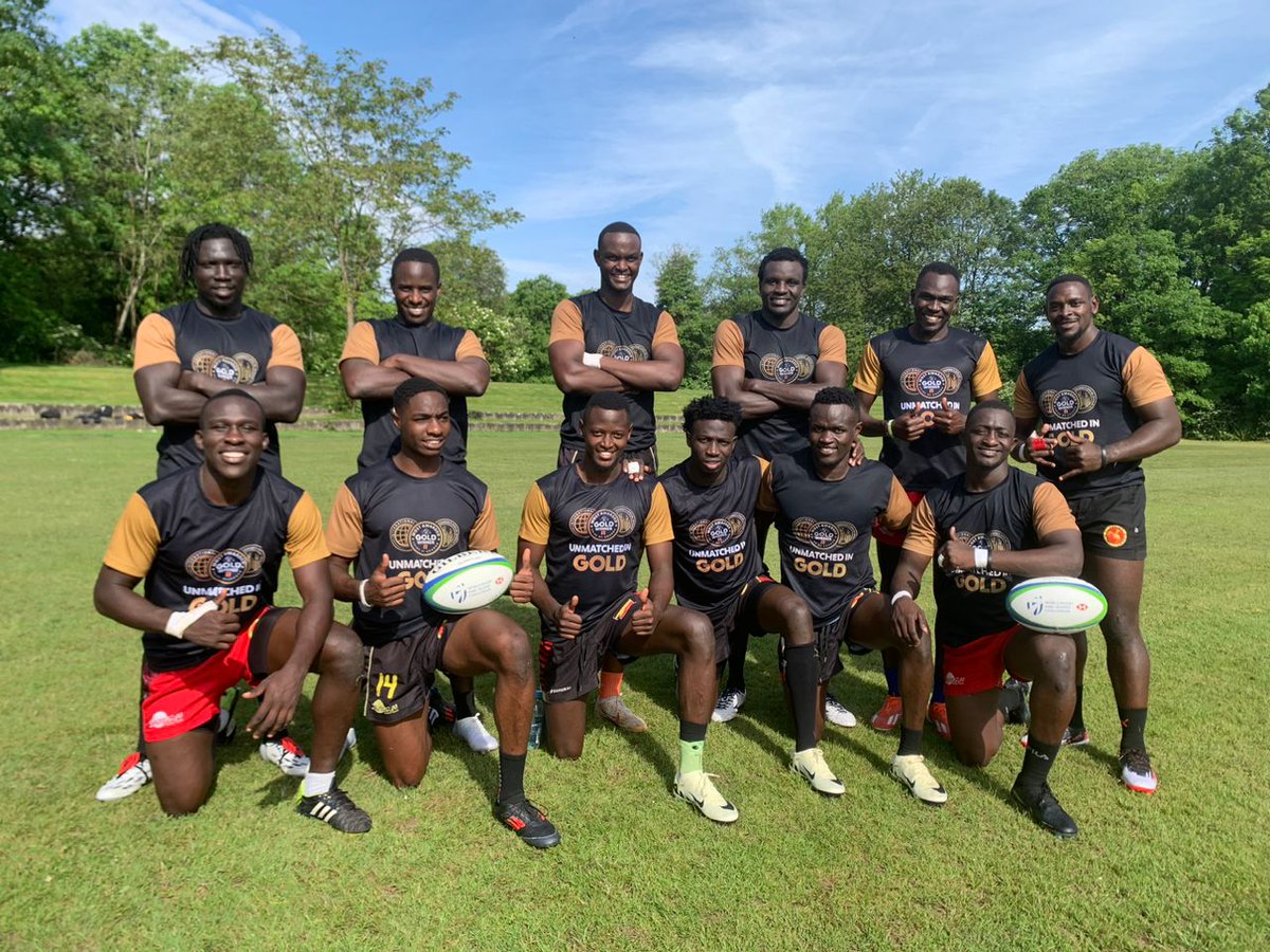 Our GOLDEN country men are ready to rumble👊🏾💪🏾 @alexaturinda8 A2😃 #Challengerseries #SupportUgandaSevens #NileSpecialRugby