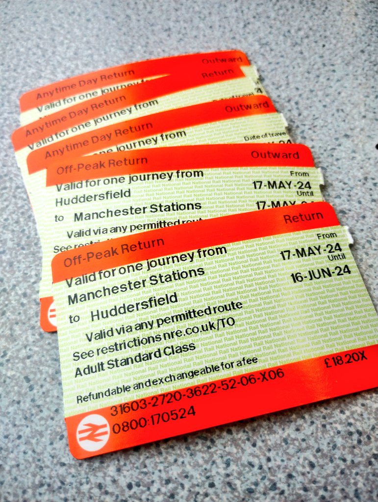 Usual affair of purchasing 3 separate tickets for a journey to Manchester in order to achieve the lowest fare.