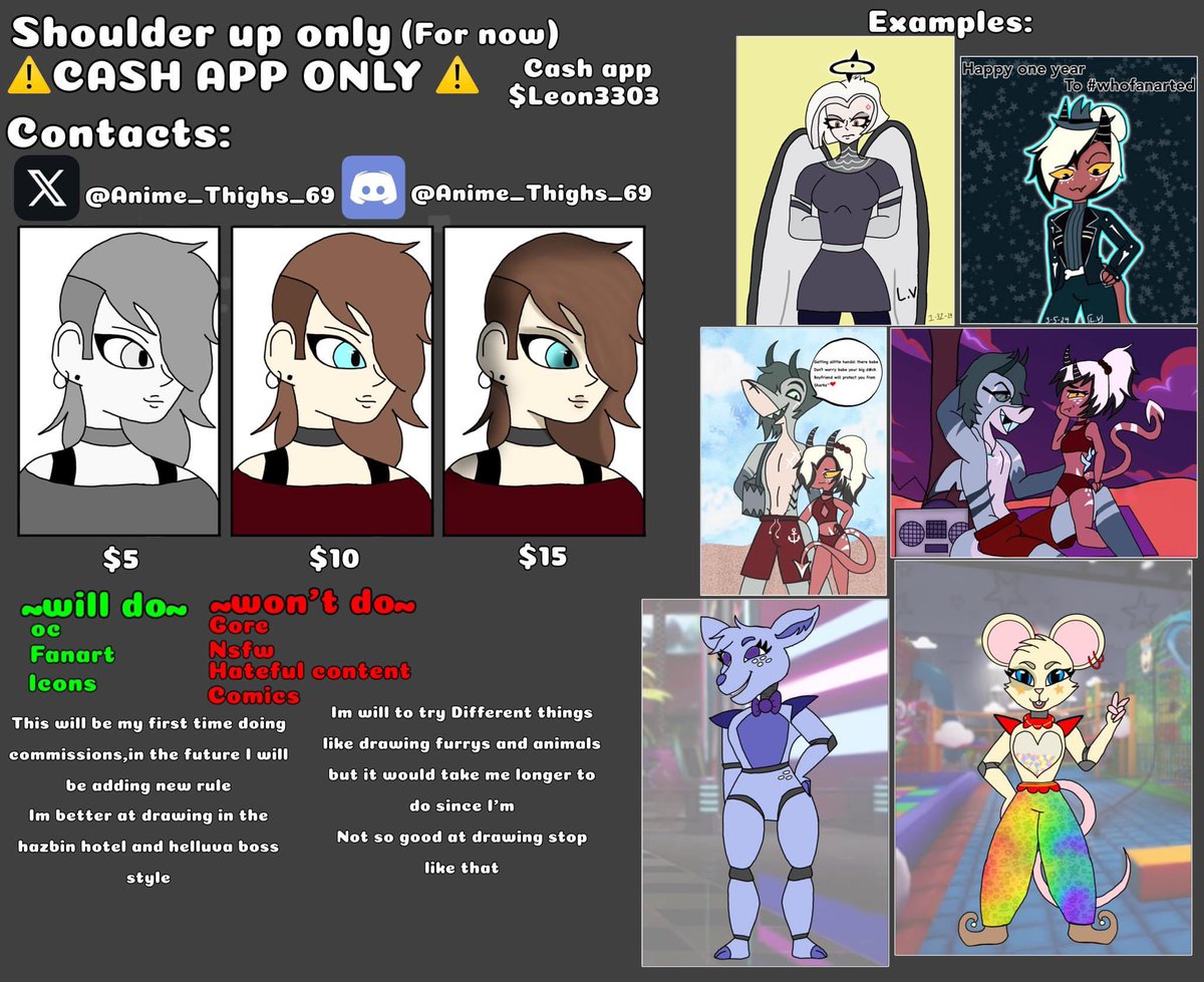 Anime_Thighs_69's tweet photo. Repost
Commissions are open
#helluvaboss #Art #commissions https://t.co/1Kl5fYgBHU