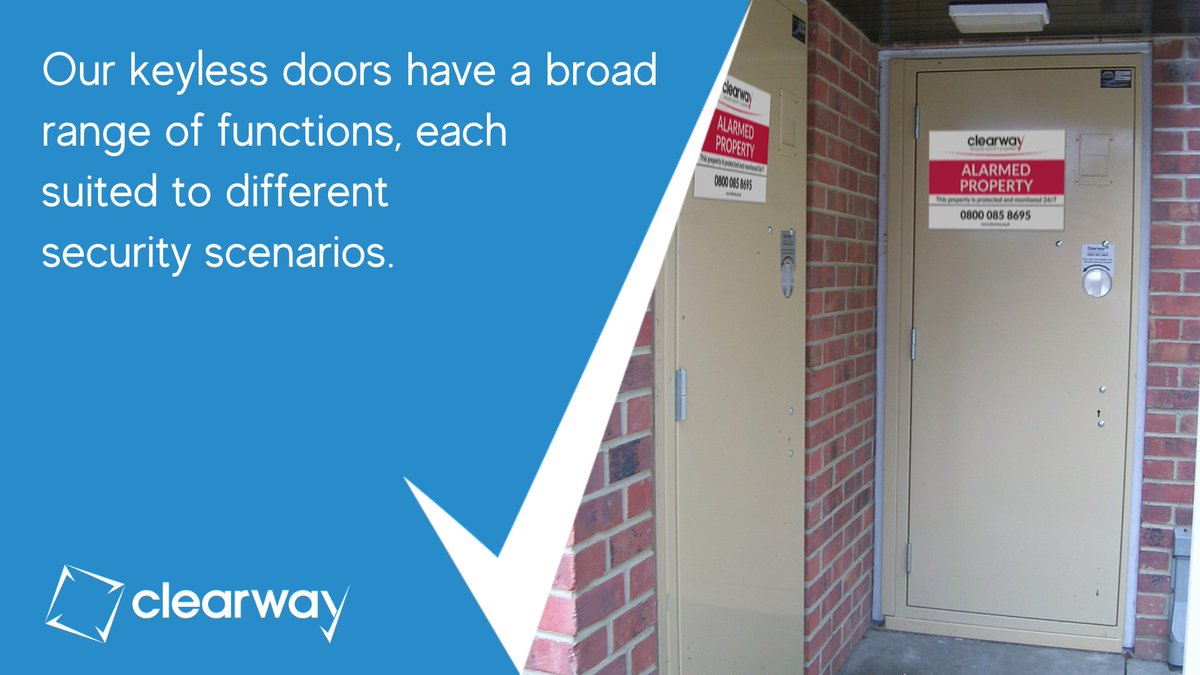 Our keyless doors have a broad range of functions, each suited to different security scenarios. Find out more here: ow.ly/yI5950RI5aQ #steeldoor #emptyproperty #securitysolutions