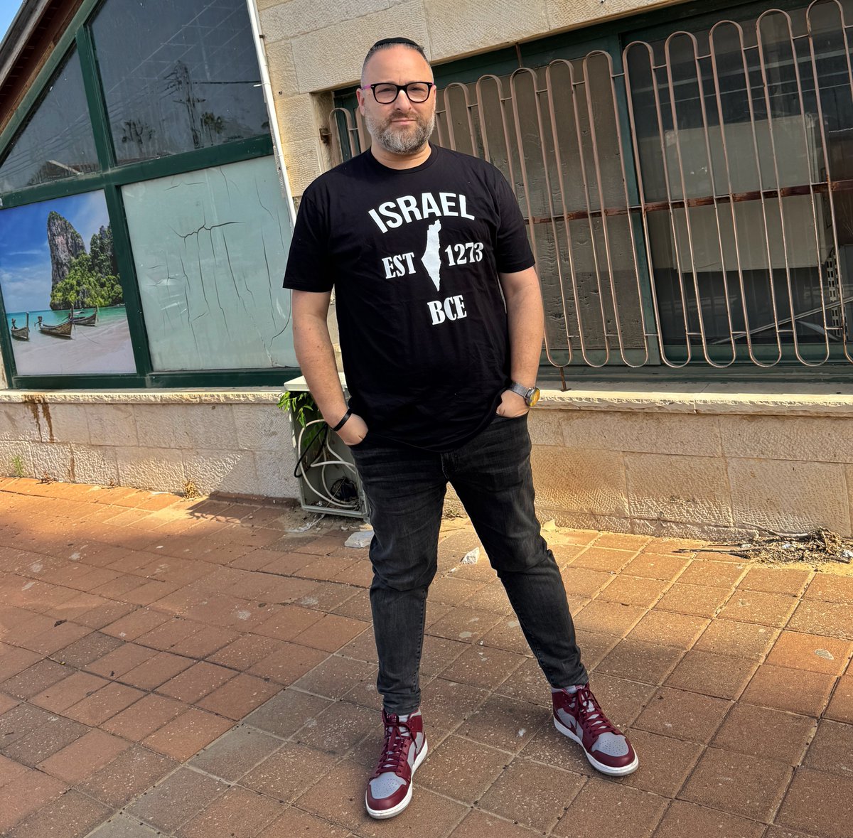 This new tee of mine has more truth on it than all of the mainstream media’s coverage of Israel, combined. 

Israel wasn’t established in 1948. Israel was established in 1273 BC when the Israelites, aka, the Jews conquered the land of Israel. 

The Israelites conquered the land