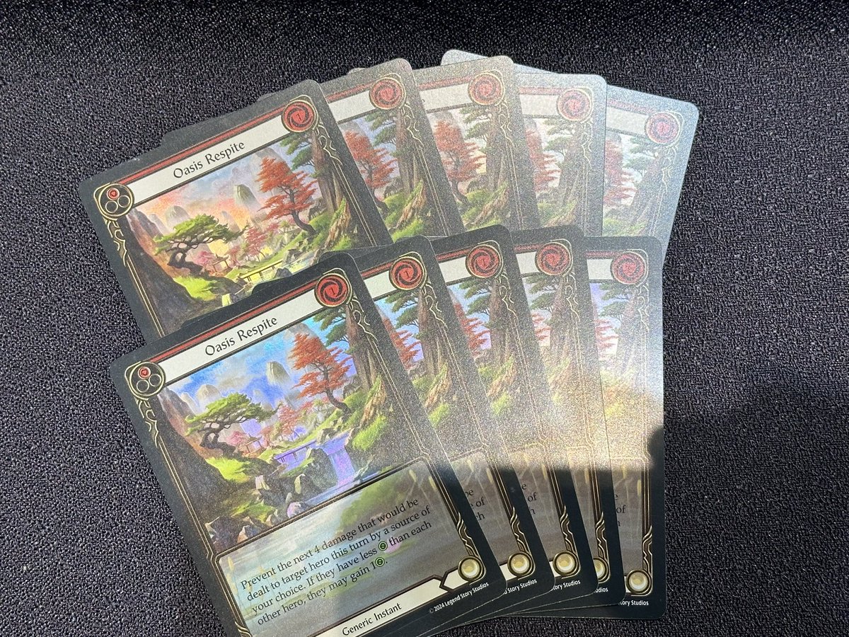 Here’s ten of the whooping 520 copies of the Oasis Respite promo we’re giving away *right now* in tonight’s Sealed event! Miss your chance at getting one? 🥺 Don’t worry. There’s two more chances to get yours this weekend at #WPMST 😊