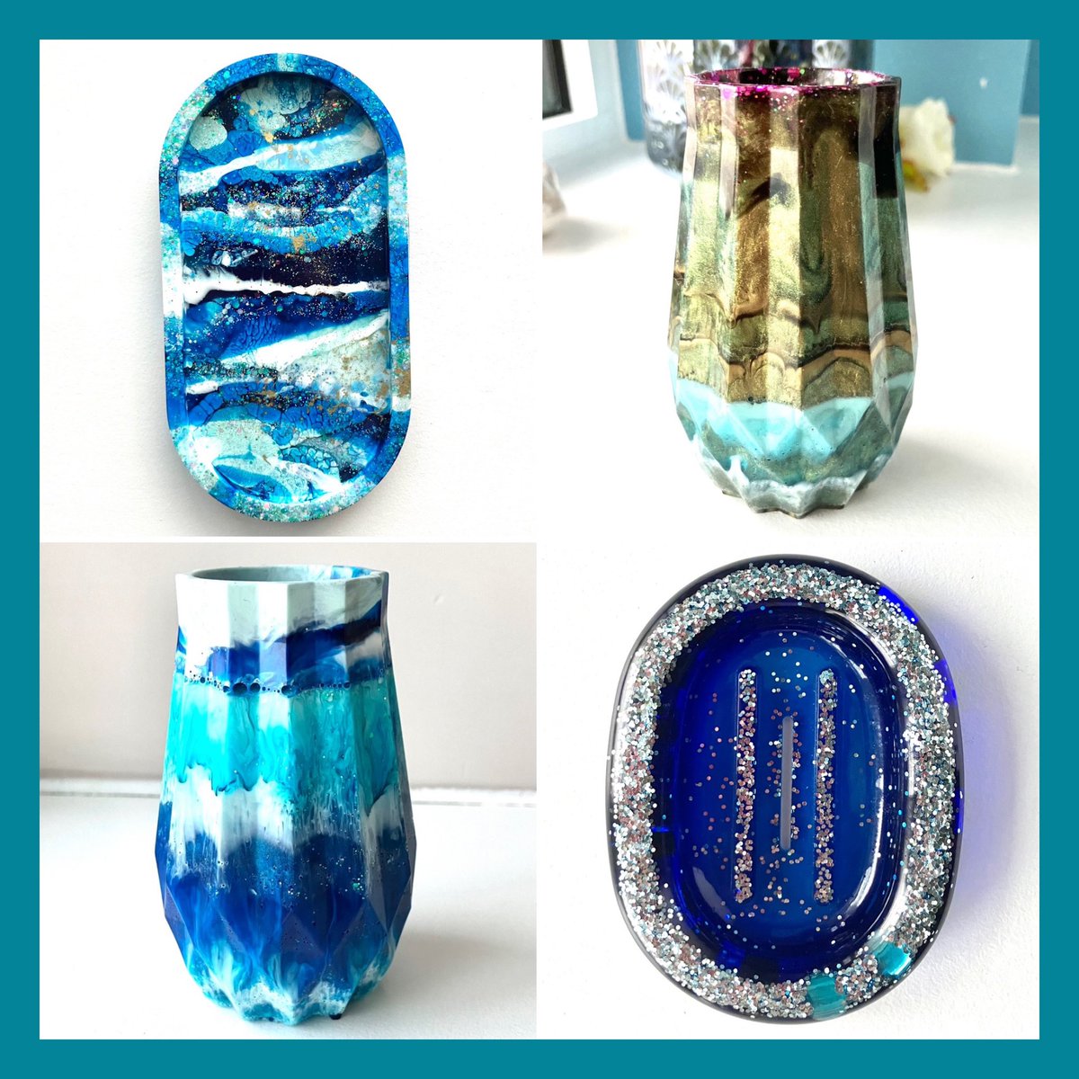 Excited to share a selection of resin designs for the home, unique gifts for any occasion: muresindesigns.etsy.com #earlybiz #elevenseshour #craftbizparty #etsy #resin #handmadegift #etsyfinds