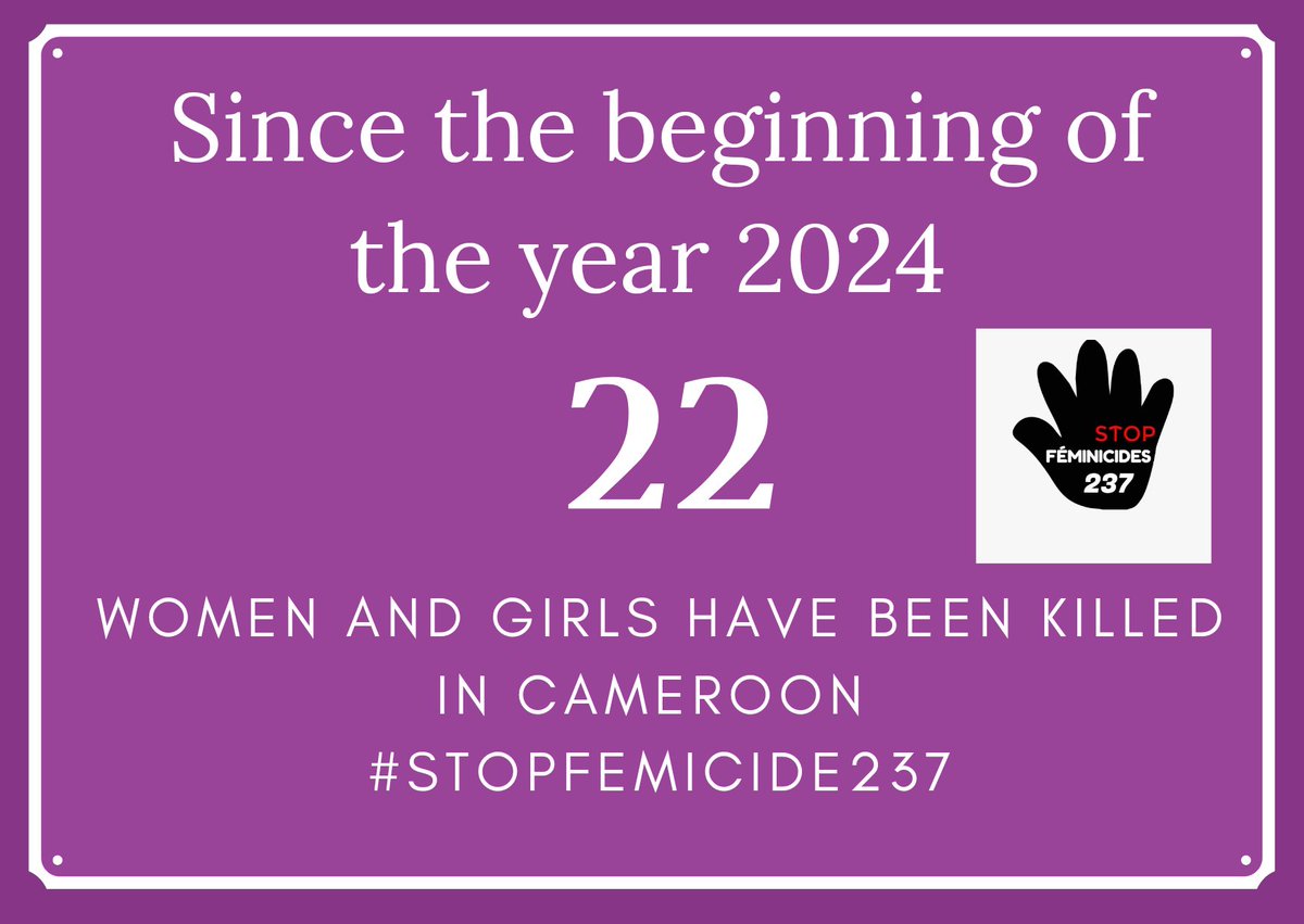 A woman, political figure in the town of AMBAM in the southern region, dies at the hands of her partner. The suspect is in the hands of the police after an investigation was opened. #Stopfeminicide237 #Cameroon