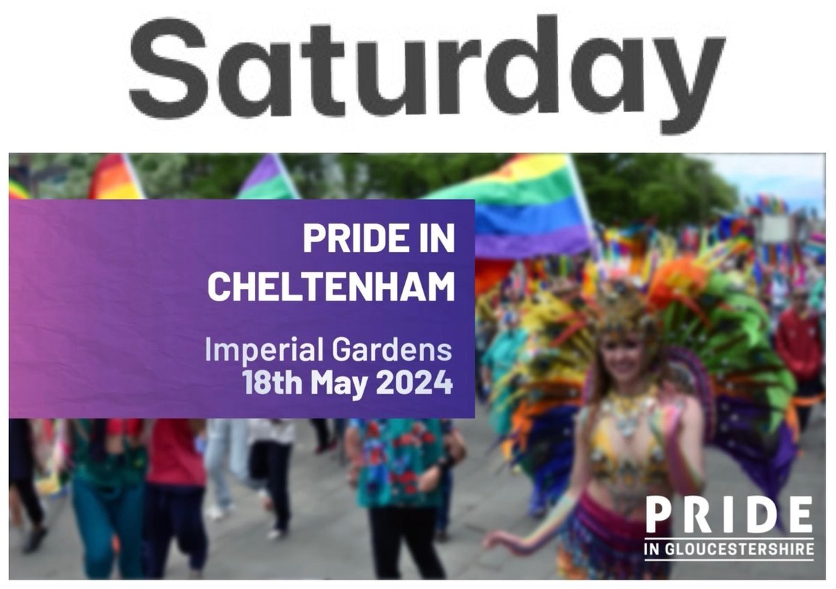 #Cheltenham are you glitter and rainbow ready? 🌈 @prideinglos @CheltenhamBC