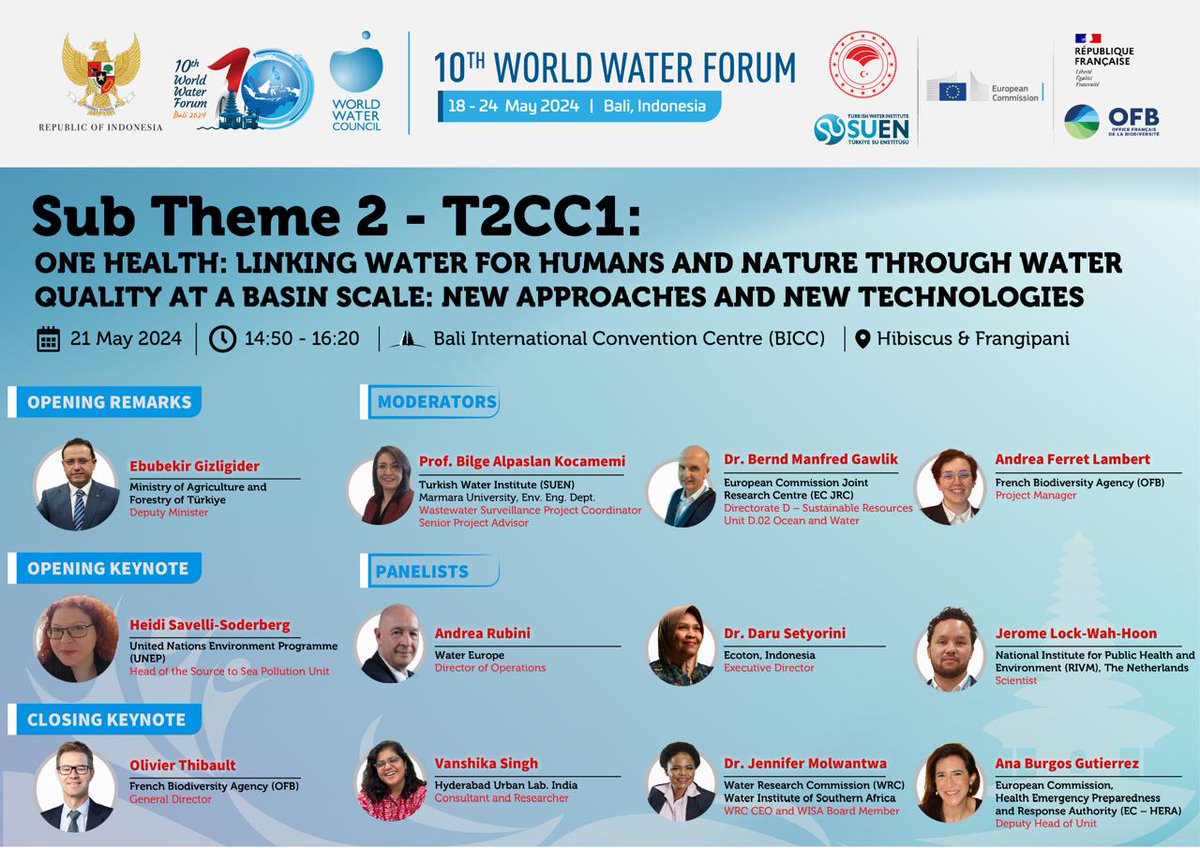 <a href="/commdr/">Dr JMo💥💐🙌🏾</a>  joins an expert panel for this session looking at new approaches and new technologies linking water for humans and nature through water quality at a basin scale. You can catch this and other sessions on the livestream link here media.worldwaterforum.org/en/page/live-s…