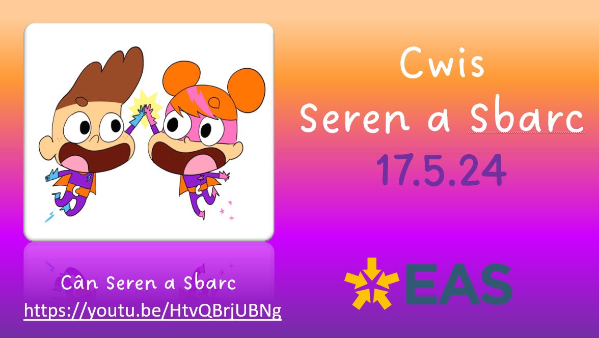 Hwre! Diwrnod Seren a Sbarc! 🥳🎉🎊🦸‍♀️🦸🏽‍♂️ Beth am roi cynnig ar y cwis? Test your knowledge with the quiz! @LlC_Addysg @LlywodraethCym #SiarterIaith #CymraegCampus #DiwrnodSerenASbarc