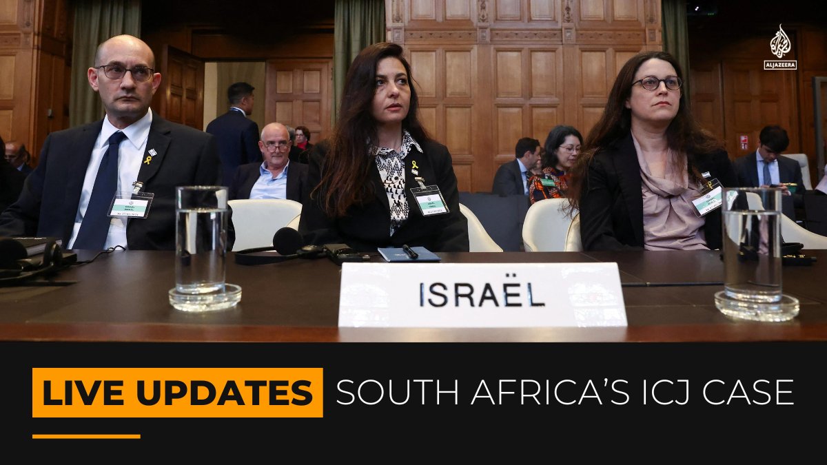 Israel will argue against South Africa's request to the International Court of Justice (ICJ) for additional emergency measures over Israel’s assault on Gaza’s Rafah.

🟠 Follow our LIVE coverage: aje.io/pavp28