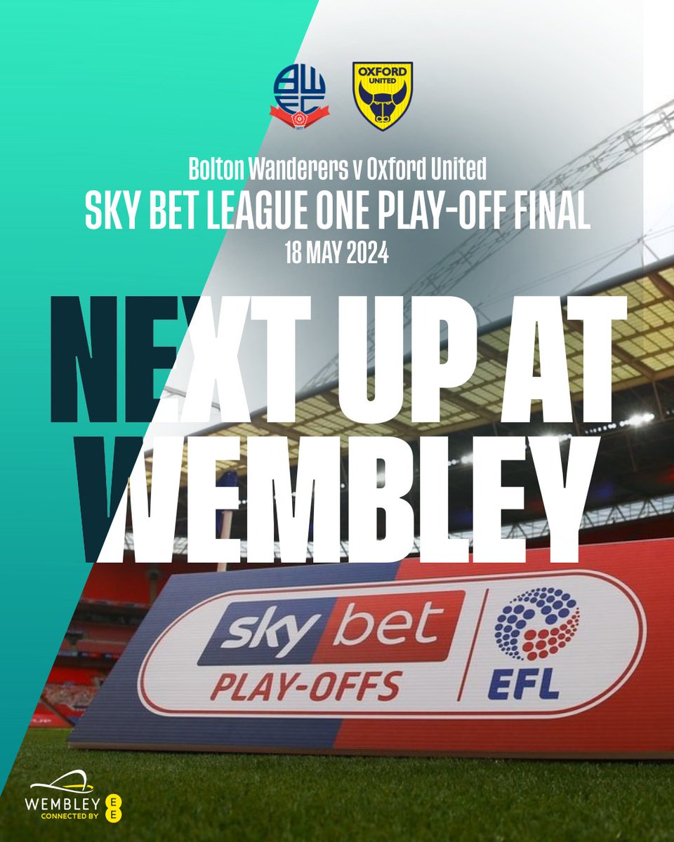 Tomorrow. 🆚 @OfficialBWFC v @OUFCOfficial 🏆 @SkyBetLeagueOne Play-Off final 📅 Saturday 18 May 🕓 4.15PM It all comes down to this. #EFLPlayOffs