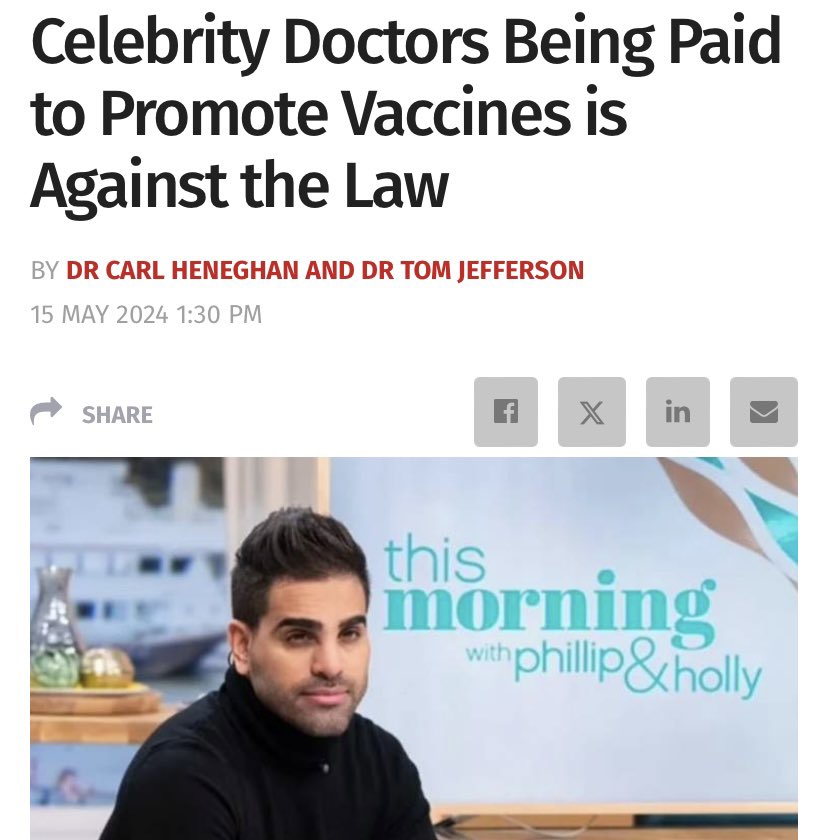 When it became clear that TV doctors Ranj Singh, Nighat Arif and Philippa Kaye had all received thousands of pounds in contracted service fees from AstraZeneca, there was, unsurprisingly, an outpouring of concern. All three doctors had been vocal in their public support for