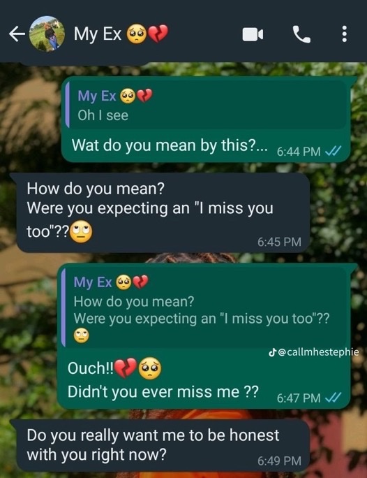 HaYoMiDe_'s tweet photo. She texted her Ex after 5 months of break up 🥹

A thread😂 https://t.co/0ExX3lyxiH
