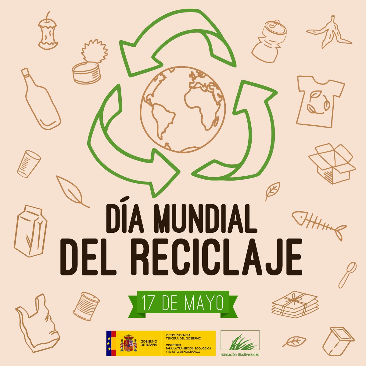 Apostar por un modelo económico más sostenible es apostar por la #EconomíaCircular, el #reciclaje ♻️ y la generación de menos residuos.  

Reducir el impacto ambiental es cosa de todos ¡Reduce, reutiliza y recicla! ✋🌍

#DíaMundialdelReciclaje